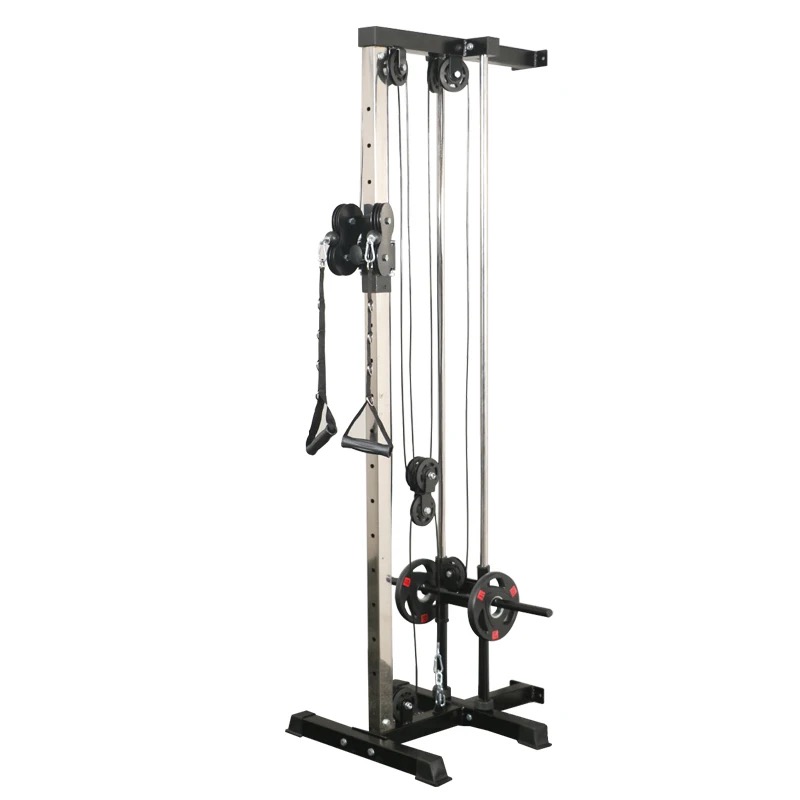 Home Gym Training Program - Factory Adjus Double Pulley System Wall-mounted