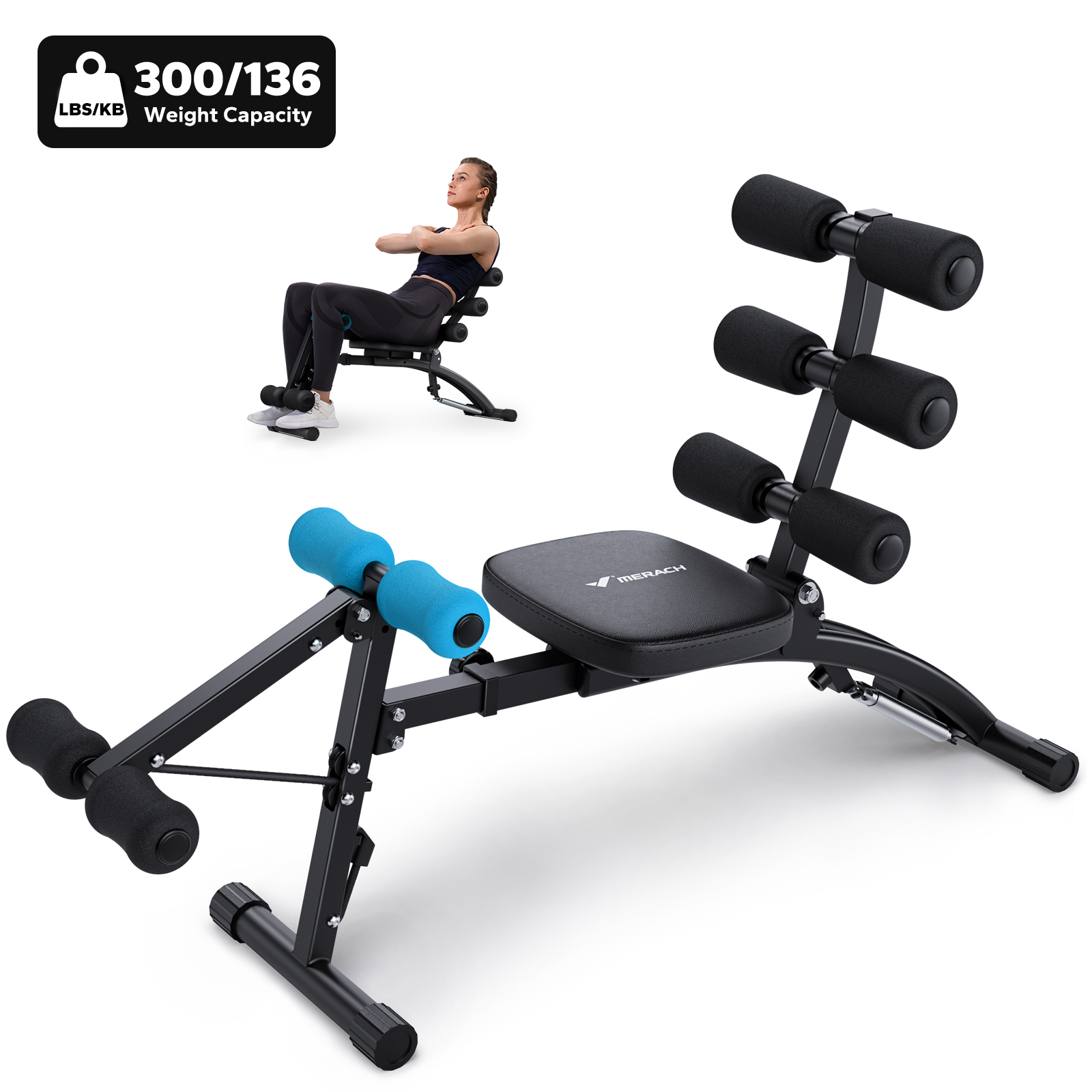 Home Gym Training Program - MERACH Ab Machine Multi-Functional Adjustable Ab