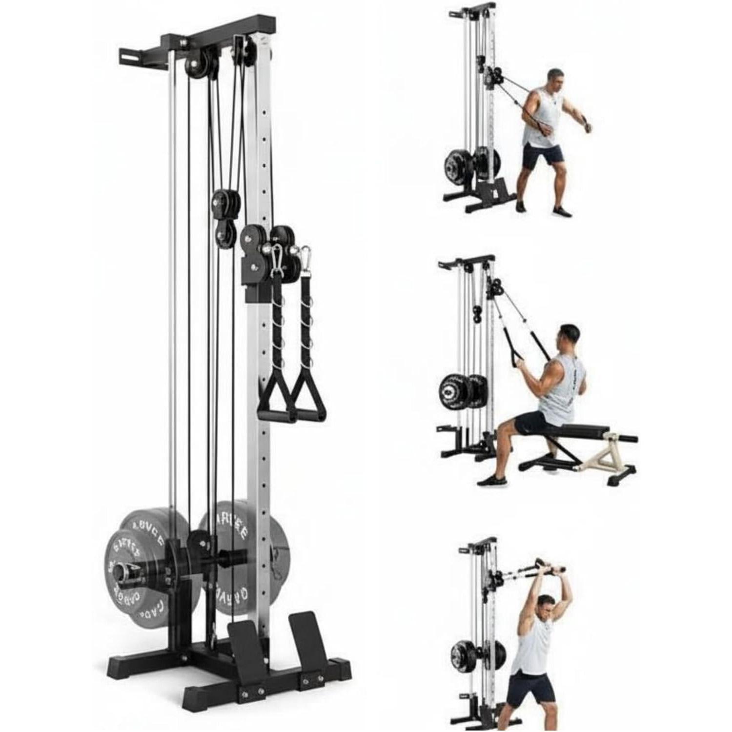 Home Gym Training Program - Wall Mount Cable Station Dual Pulley