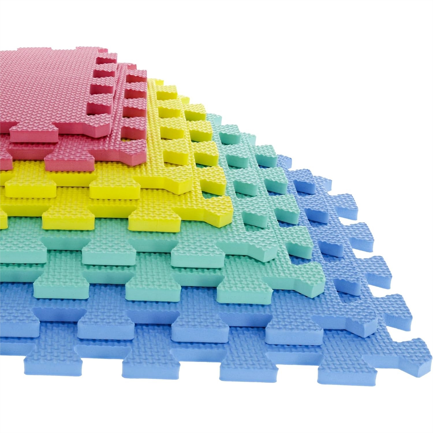 Home Gym For Toddlers - Interlocking Foam Floor Mats 32-Piece Nontoxic