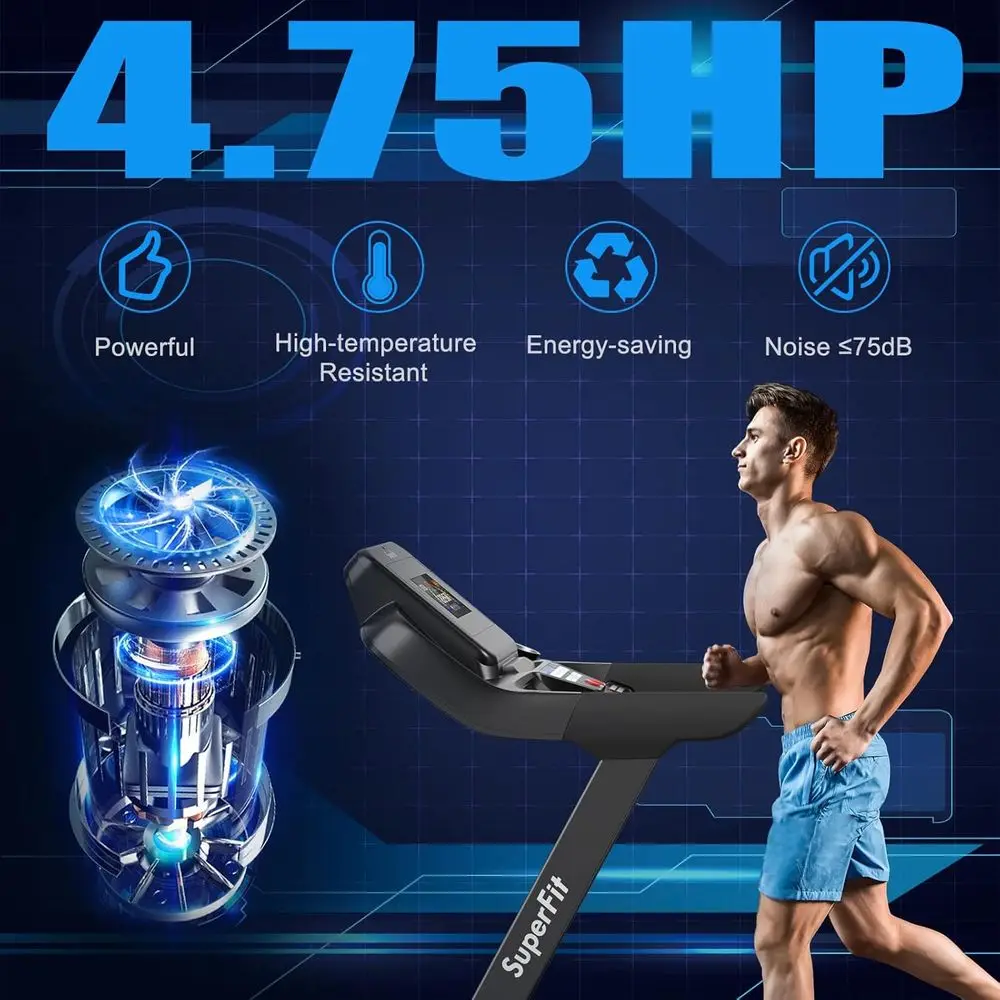 Heavy-Duty Treadmill with 4.75 - Home Gym Training Program recensie en prijs