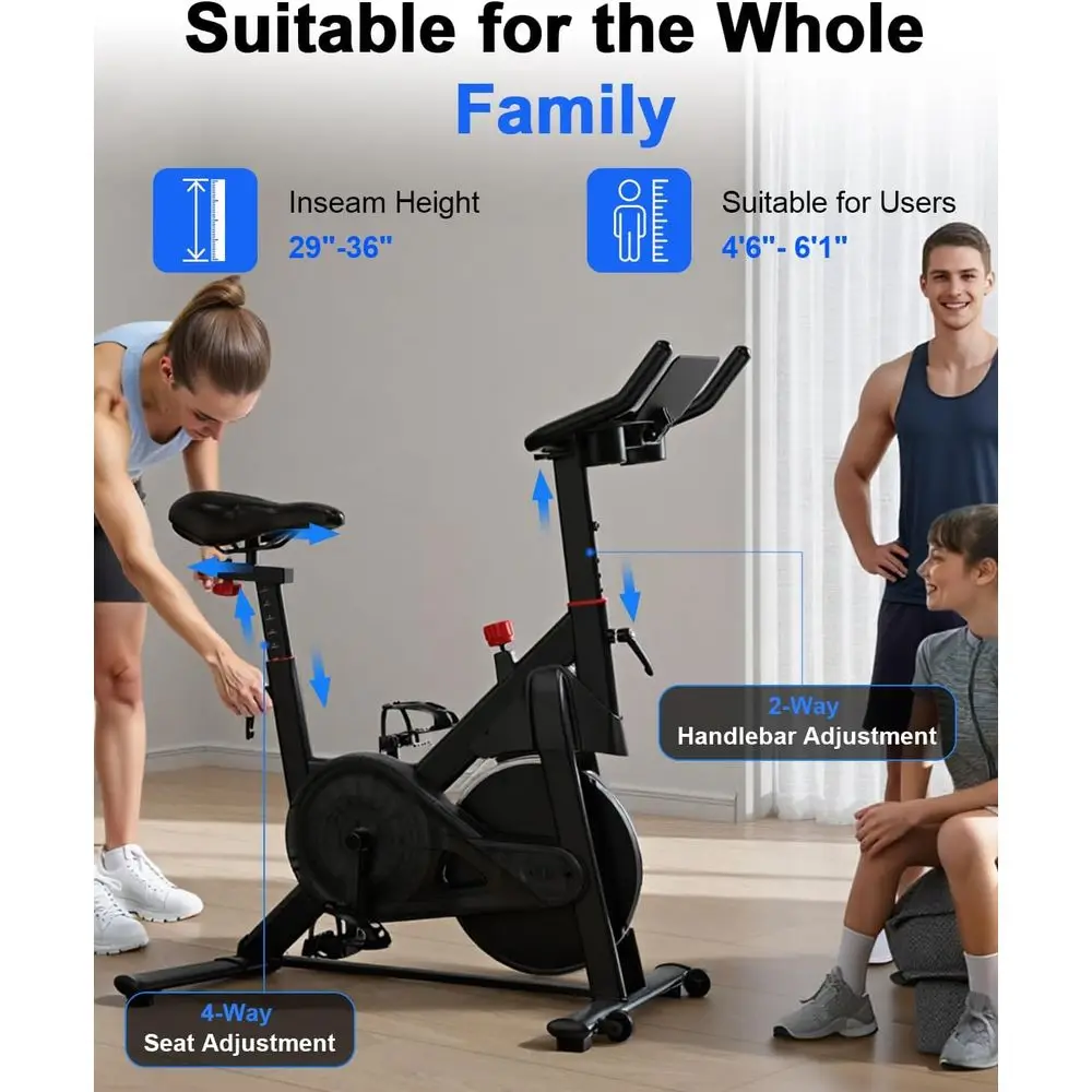 Quiet Spin Bike with 300 lbs C - Home Gym Bike recensie en prijs