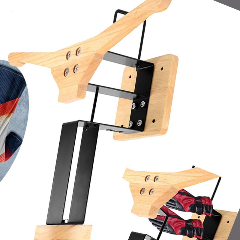 Wood Motorcycle Helmet Holder  - Home Gym Gear recensie en prijs