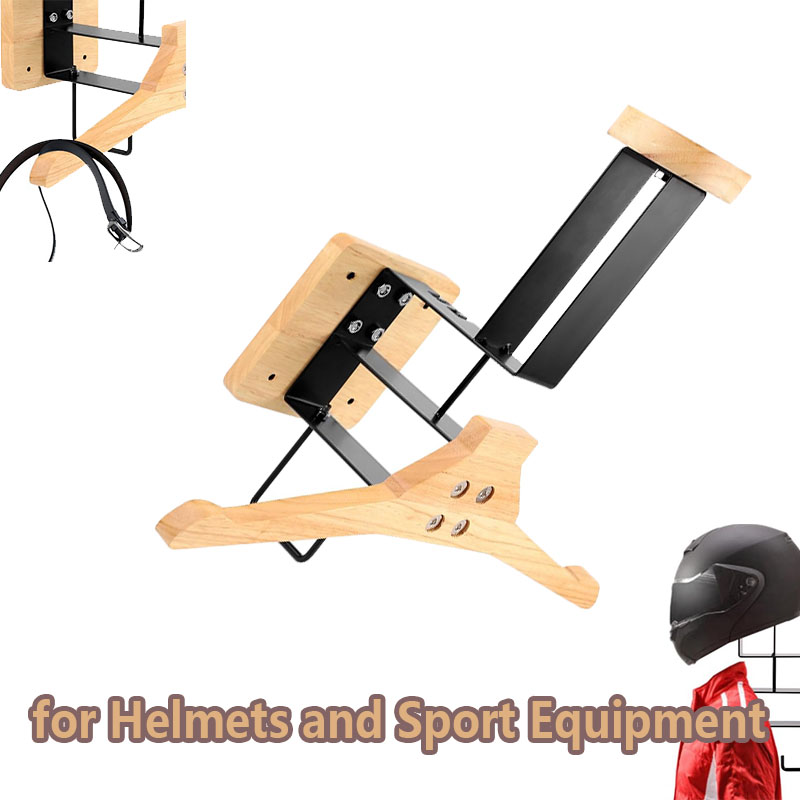 Wood Motorcycle Helmet Holder  - Home Gym Gear recensie en prijs