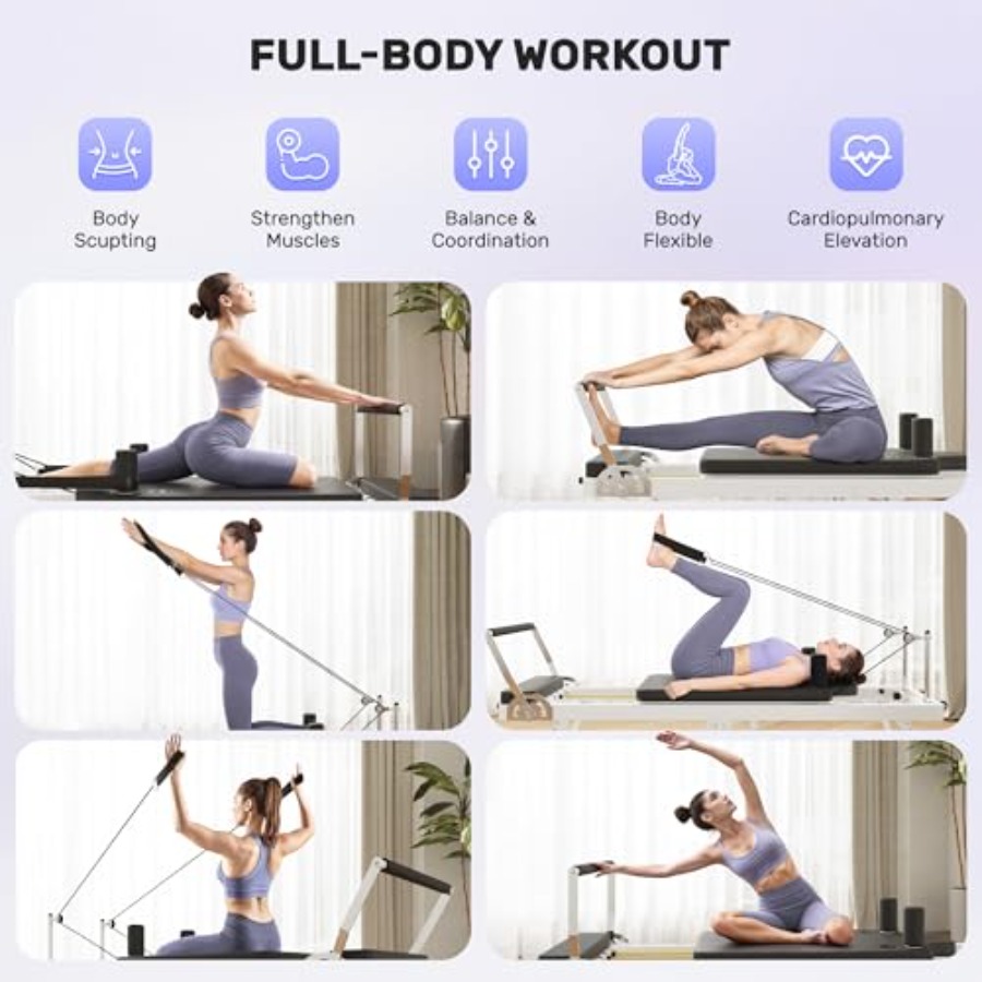 Foldable Pilates Reformer Mach - Home Gym Pilates recensie en prijs
