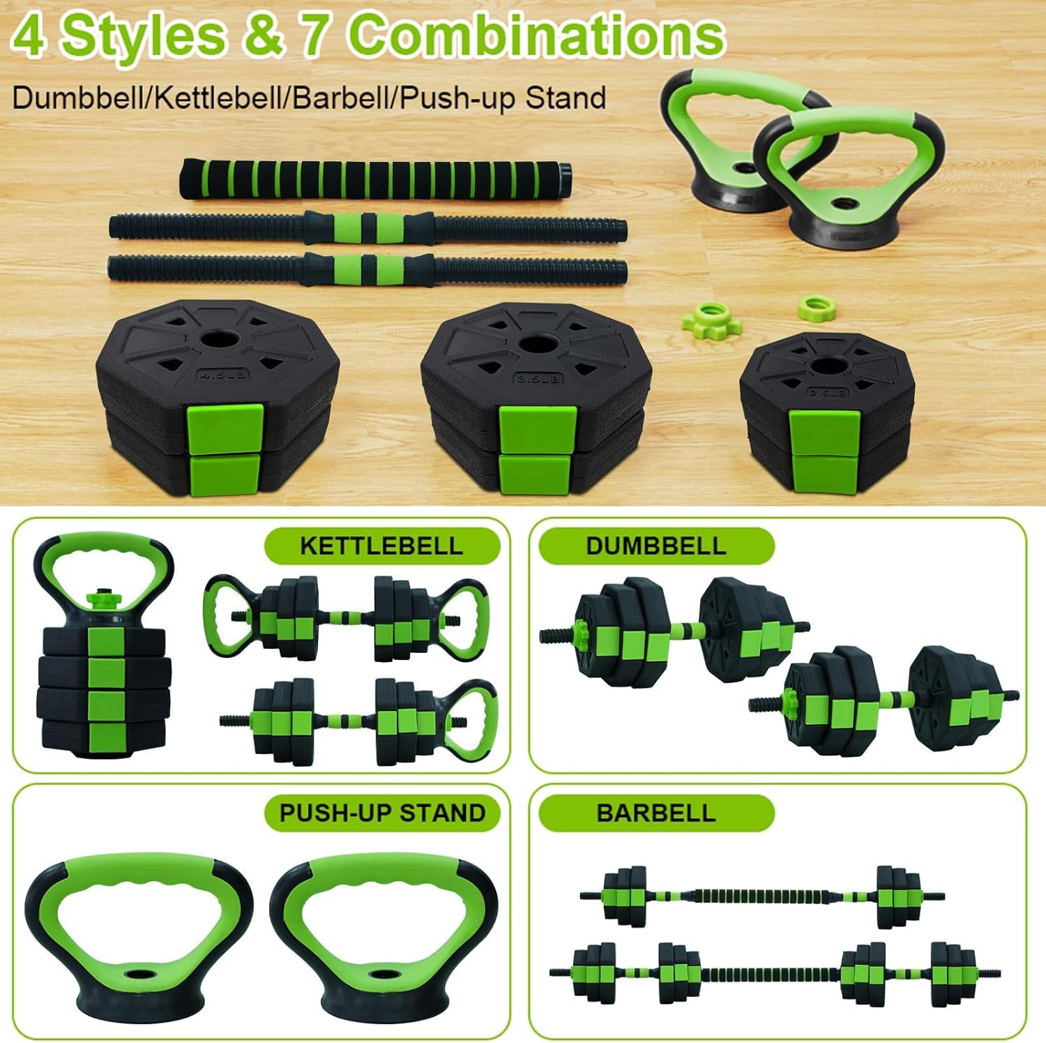 66lbs/88lbs Weight 4 in 1 Adju - Home Gym Outfit recensie en prijs