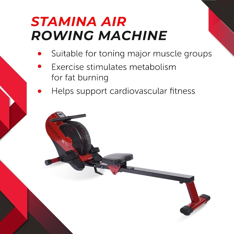 Stamina ATS Air Rower Machine  - Home Gym Rowing Machine recensie en prijs