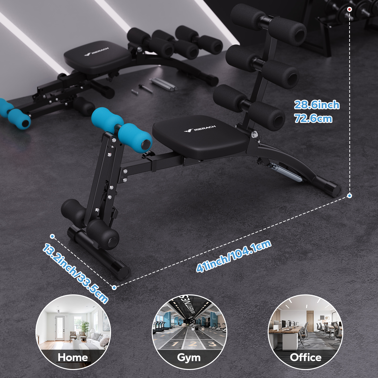 MERACH Ab Machine Multi-Functi - Home Gym Training Program recensie en prijs