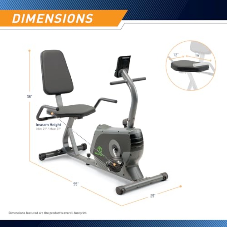 Magnetic Recumbent Exercise Bi - Home Gym Bike recensie en prijs