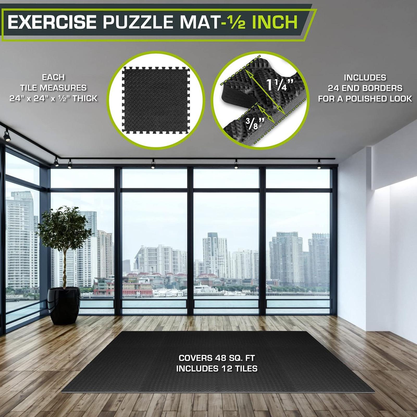 Gym Tiles 12 Pieces Interlocki - Home Gym For Toddlers recensie en prijs