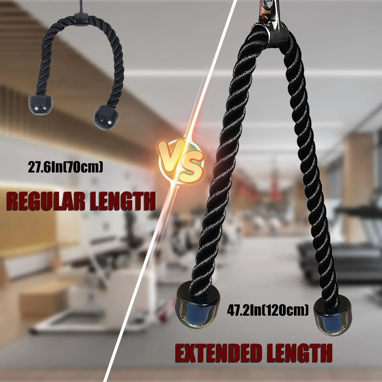 70/90/120/140cm Triceps Pull D - Home Gym Training Program recensie en prijs