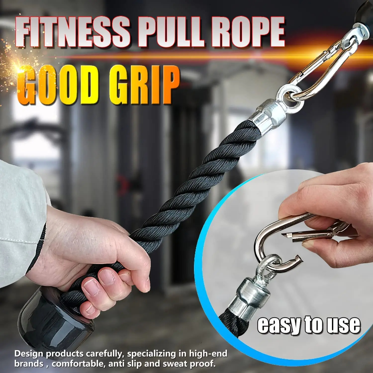 70/90/120/140cm Triceps Pull D - Home Gym Training Program recensie en prijs