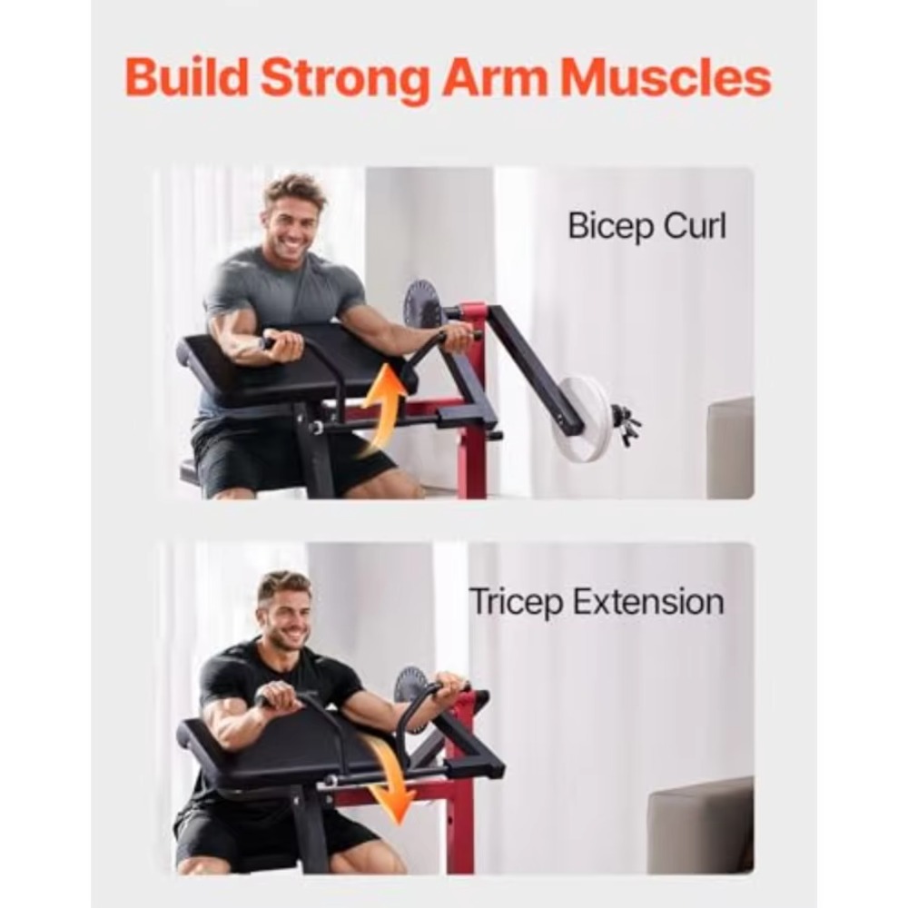 2-in-1 Preacher Curl Machine S - Home Gym Training Program recensie en prijs