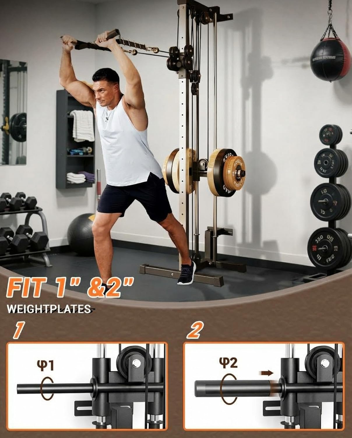 Wall Mount Cable Station Dual  - Home Gym Training Program recensie en prijs