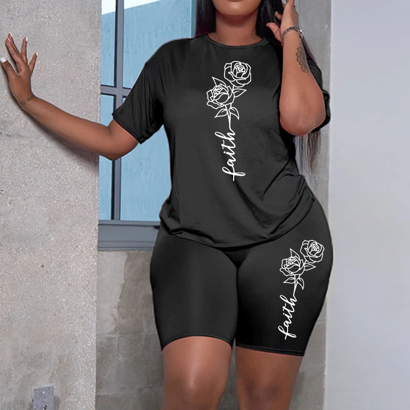 Faith Letter Printed Tracksuit - Home Gym Outfit recensie en prijs