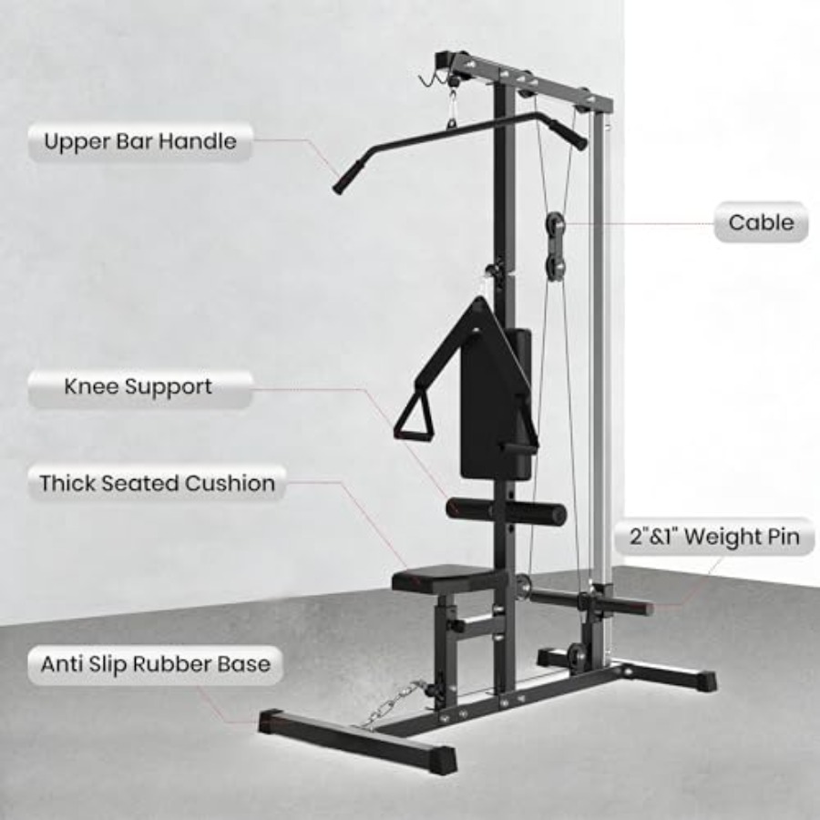 Multi-Functional LAT Pulldown  - Home Gym Rowing Machine recensie en prijs