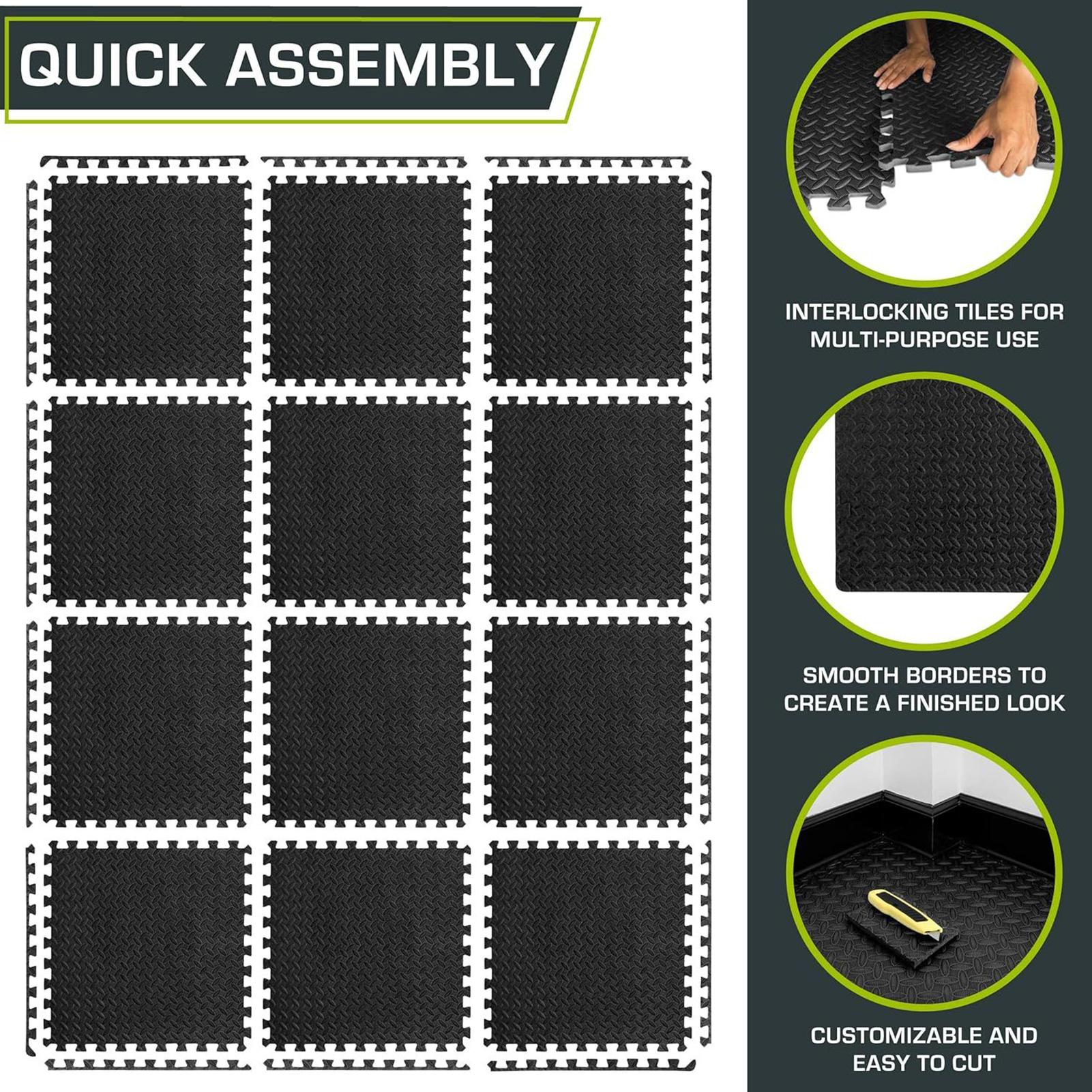 Puzzle Exercise Mat 12 Pieces  - Home Gym For Toddlers recensie en prijs